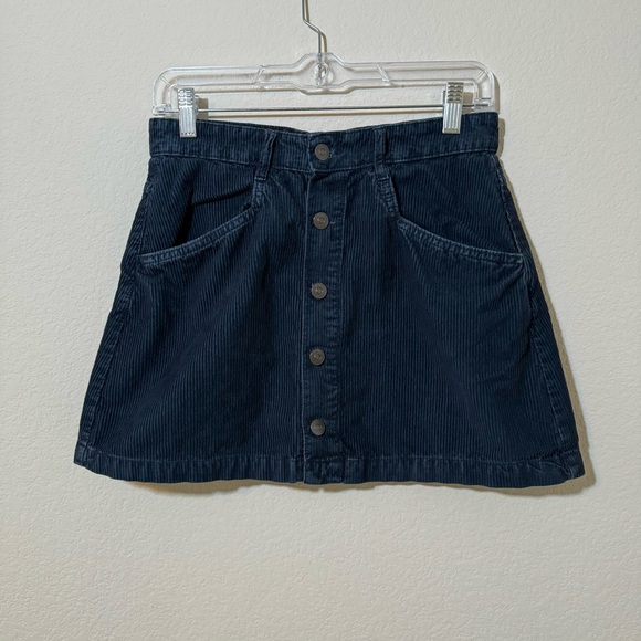 NWOT - Free People Ray Cord Corduroy Button Down Mini Skirt - Picture 4 of 10